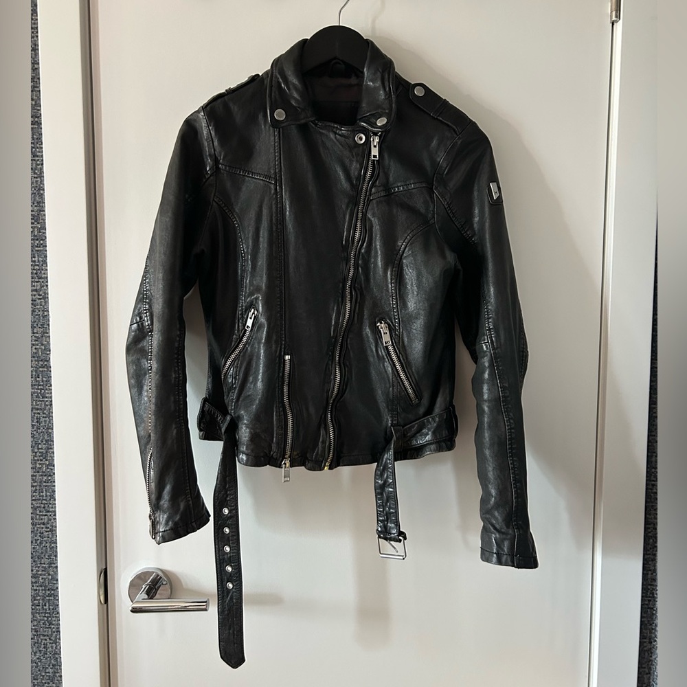 Mauritius Black Leather Women's Jacket
